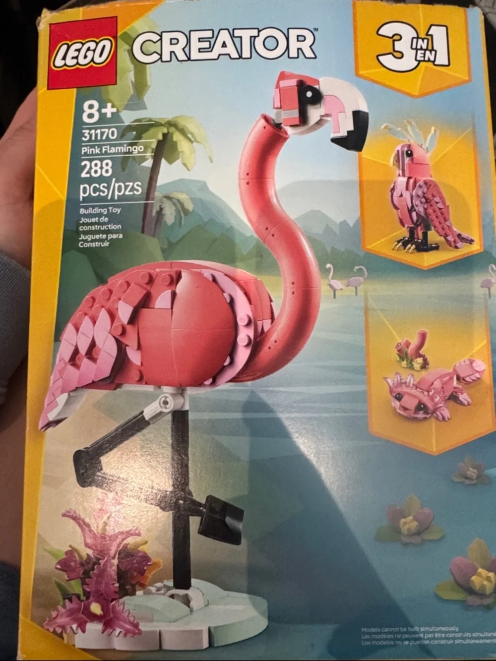 Lego Pink Flamingo Creator Building Toy - Pink and Black Accents